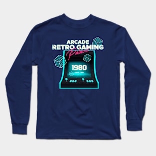 ARCADE Retro GamingPalace - Retro Gaming Heaven !980 Long Sleeve T-Shirt